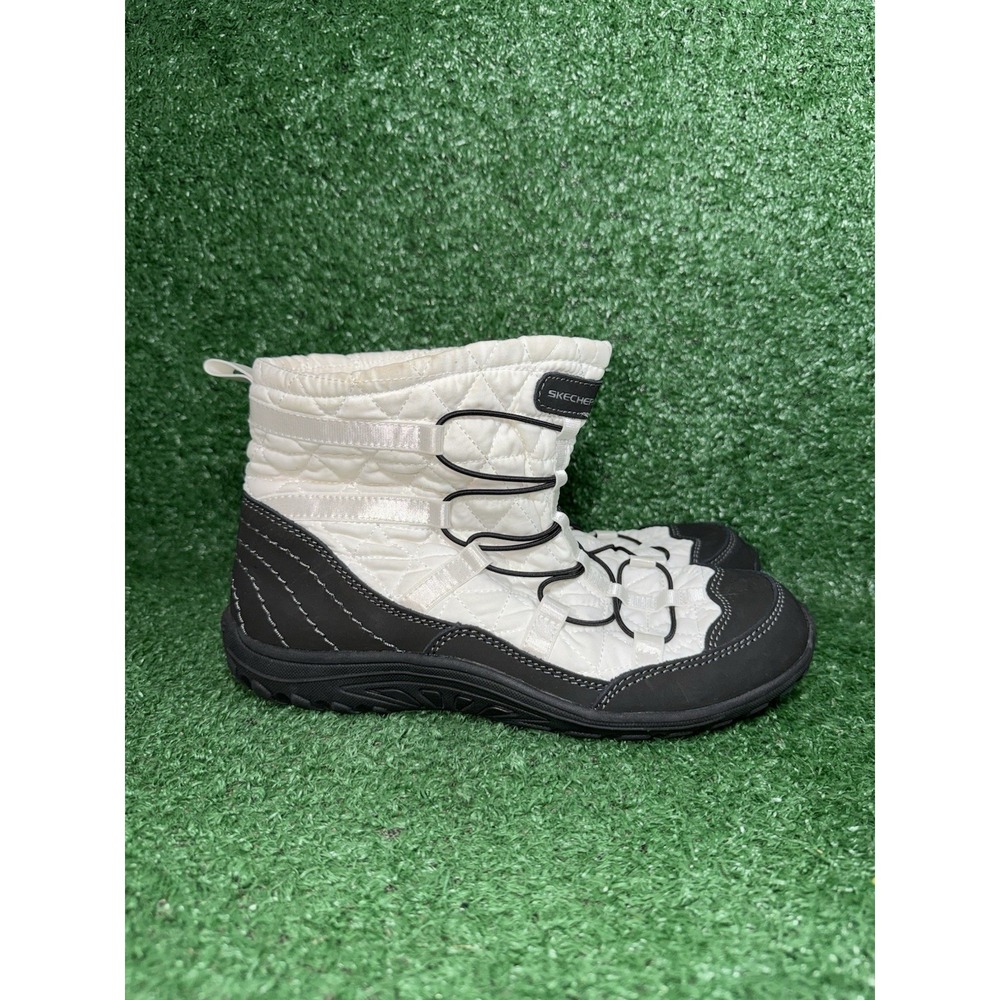 Skechers Women Size 8 Reggae Fest Quilted Puffer Outdoor Hiking Trail Rain Boots